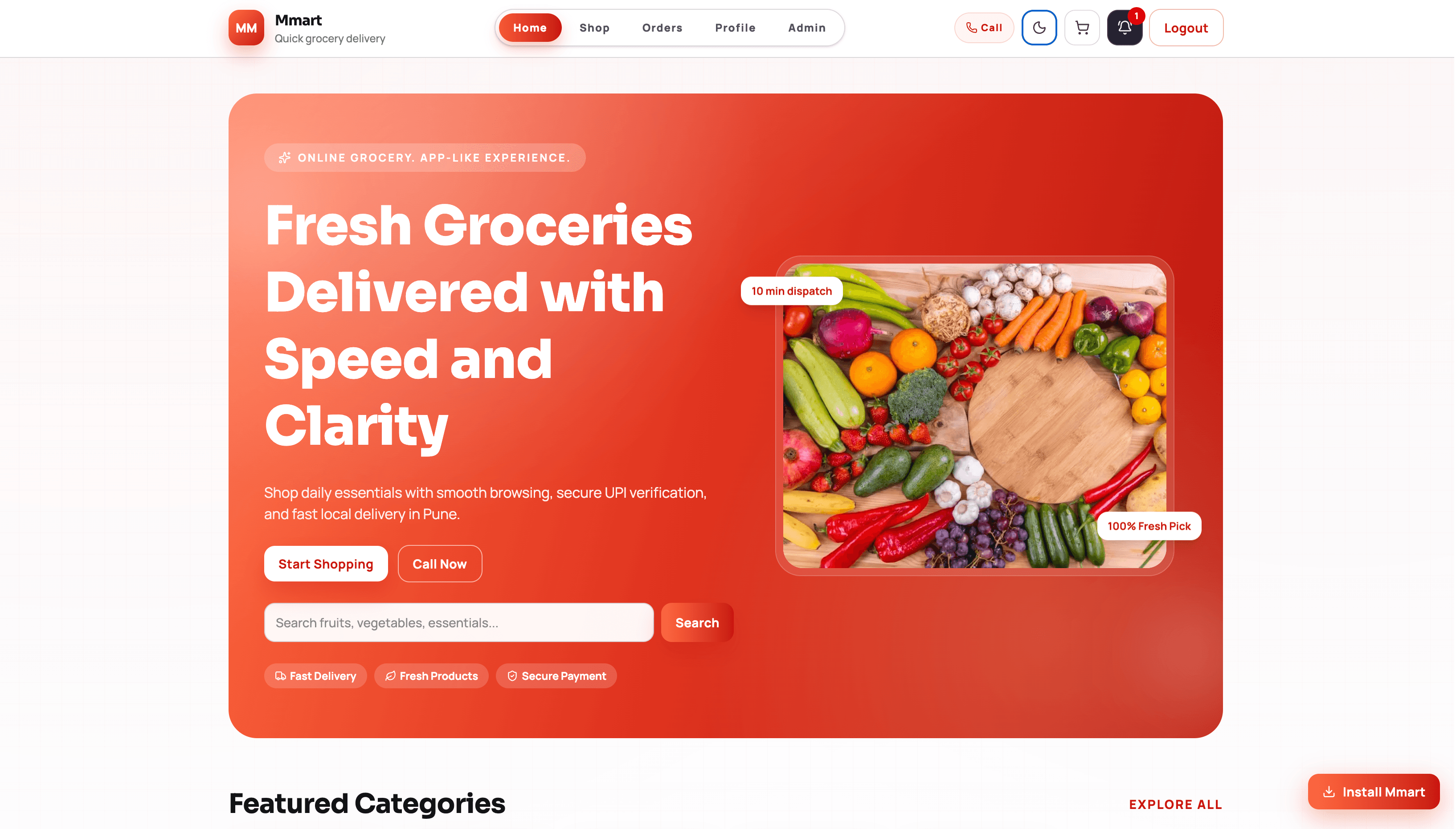 Online Shopping Web App