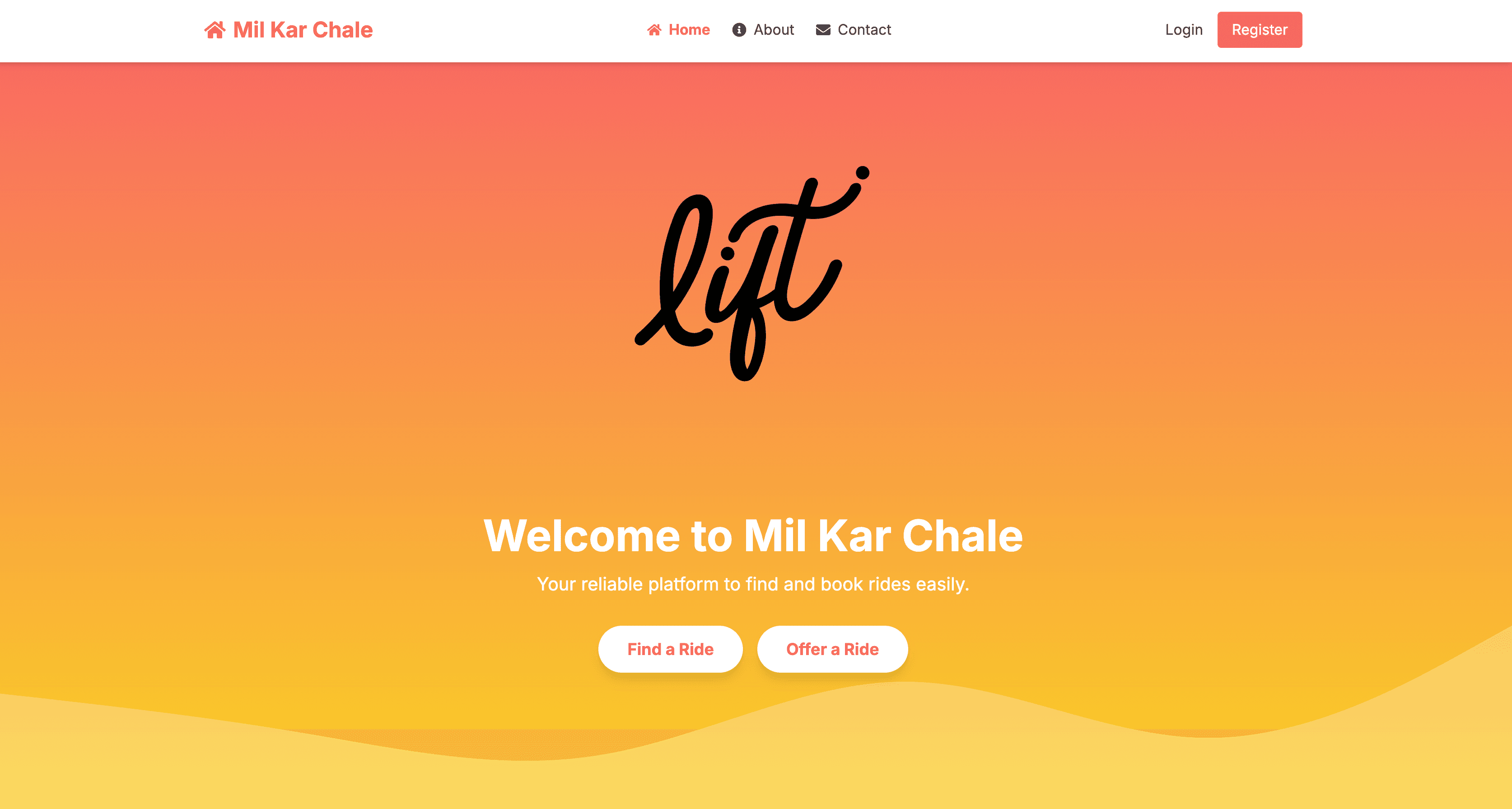 Lift - Car Pooling App